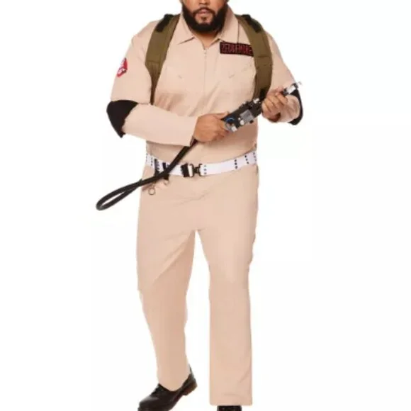 🎃👻 Adult Mens Ghostbusters One Piece Costume - Ghostbusters Classic - size XXL - Picture 4 of 6